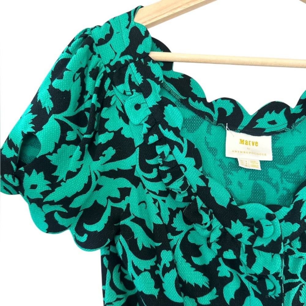 Anthropologie Maeve Aseey Floral Print Rayon Blouse - Picture 7 of 10